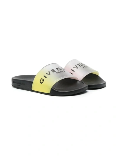 Givenchy Logo-print Open-toe Slides In Black