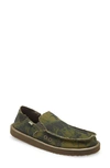 Sanuk Vagabond Slip-on Sneaker In Green/ Navy Tie Dye