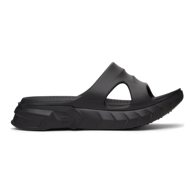 Givenchy Men's Caged Pool Slide Sandals In 001-black