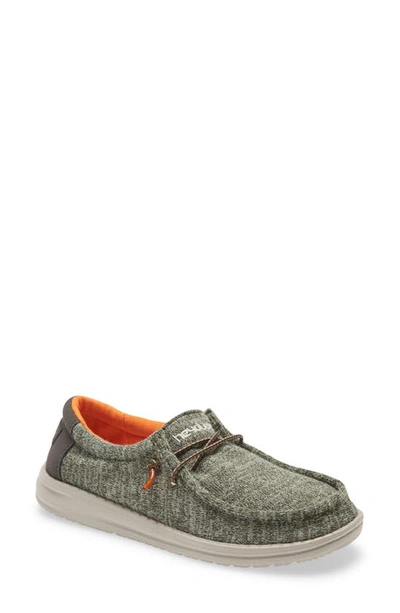 Hey Dude Wally Moc Toe Sneaker In Sage
