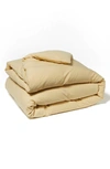 Coyuchi Relaxed Organic Linen Duvet Cover In Maize