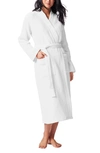 Coyuchi Waffle Weave Cotton Robe In Alpine White