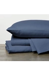 Coyuchi Relaxed Organic Linen Sheet Set In Harbor Blue