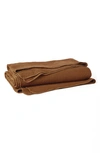 Coyuchi Cascade Matelasse Organic Cotton Blanket In Rust