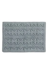 Coyuchi Mosaic Canyon Organic Cotton Bath Mat In Palest Ocean W/slate