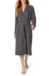 Coyuchi Waffle Weave Cotton Robe In Shadow