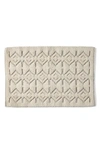 Coyuchi Mosaic Canyon Organic Cotton Bath Mat In Undyed W/slate