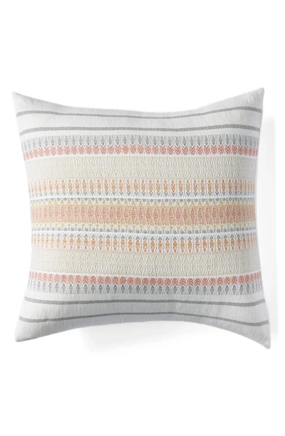 Coyuchi Coast Organic Cotton Pillow Cover In Coral