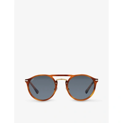 Persol Po3264s Phantos-frame Acetate Sunglasses In Blue