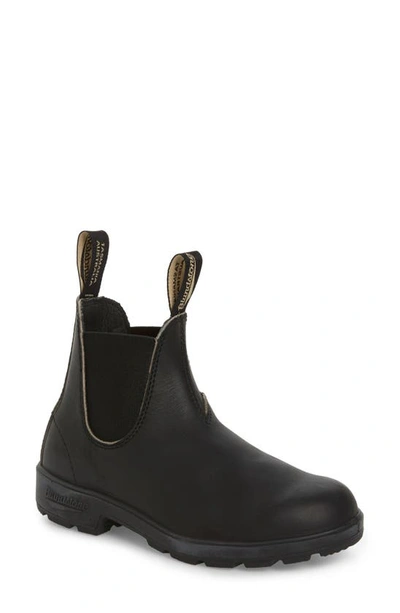 Blundstone Footwear Stout Water Resistant Chelsea Boot In Stout Brown/ Navy Leather