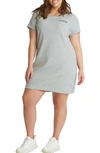 Juicy Couture Plus Size T-shirt Dress In Grey Powder Heather