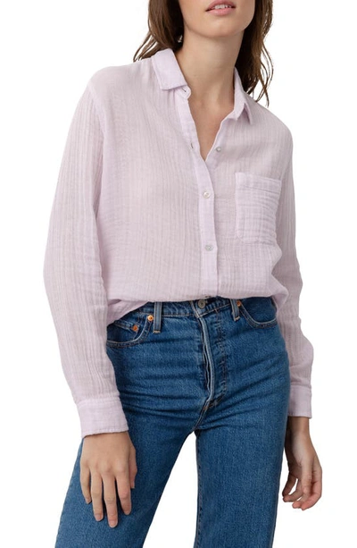 Rails Ellis Cotton Shirt In Lavender