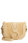 See By Chloé Hana Suede & Leather Shoulder Bag In Seed Brown