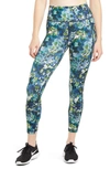 Sweaty Betty Super Sculpt Pocket 7/8 Leggings In Green Spring Floral Print