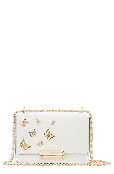 Aldo Dalsby Faux Leather Crossbody Bag In White