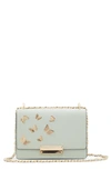 Aldo Dalsby Faux Leather Crossbody Bag In Light Green