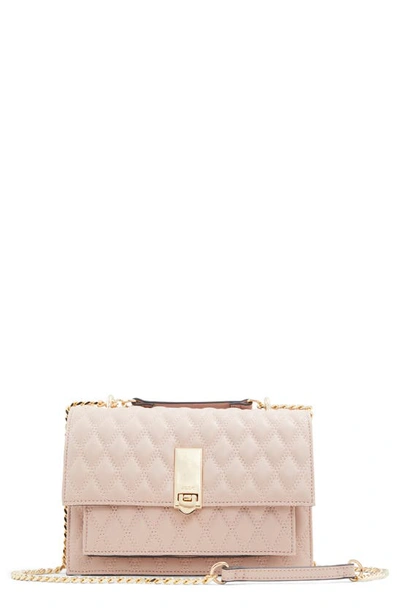 Aldo Nerallax Faux Leather Crossbody Bag In Light Pink