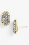 Kendra Scott Ellie Earrings In Platinum Drusy