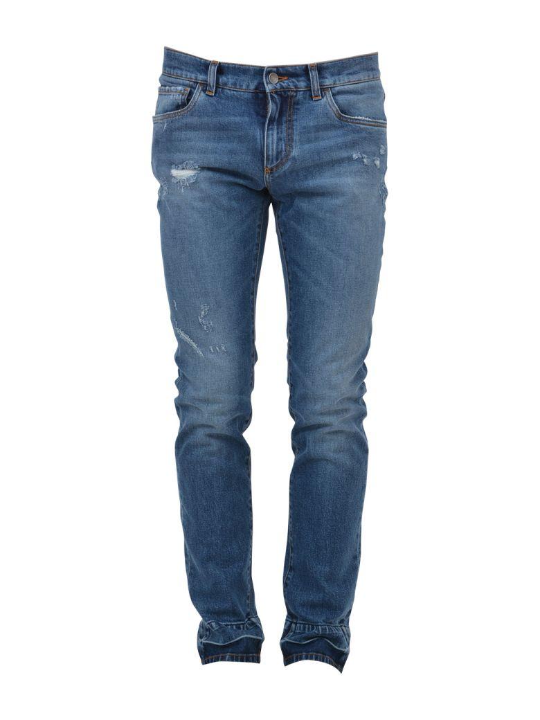 Dolce & Gabbana Stonewashed Jeans In Light Blue | ModeSens