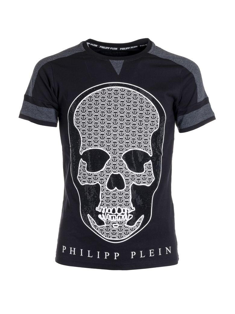 Philipp Plein Skull T-shirt In Black/white | ModeSens