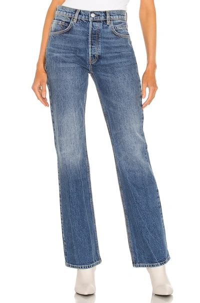 Free People French Girl Flare Jean In Aura Blue