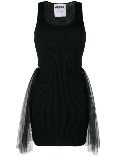 Moschino Short Dresses In Black