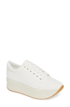 Vagabond Shoemakers Casey Platform Sneaker In White Leather