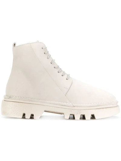 Marsèll Chunky Sole Ankle Boots In White