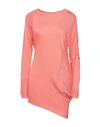N.o.w. Andrea Rosati Cashmere Sweaters In Salmon Pink