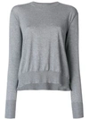 Stella Mccartney Round-neck Wool Sweater In Grey