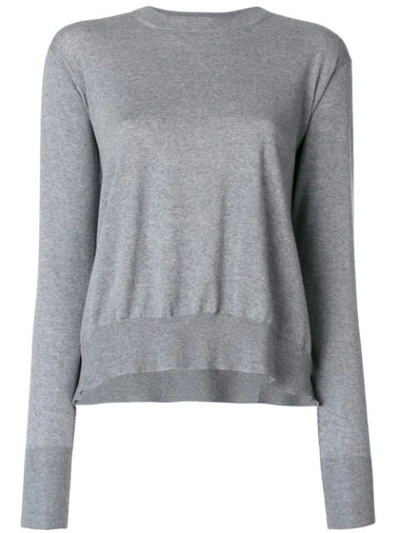 Stella Mccartney Round-neck Wool Sweater In Grey