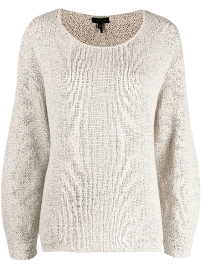 Rag & Bone Tana Purl-knit Jumper In Ivory