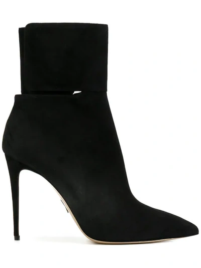 Paul Andrew 100mm Matteotti Suede Ankle Boots In Black
