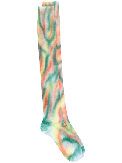 Missoni Printed Socks In Green