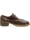 Guidi Stitched Oxford Shoes - Brown