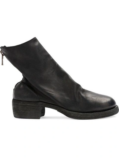 Guidi Zip Detail Ankle Boots