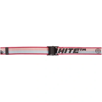 Buckle Off White Fuchsia Belt Off-white Industrial Logo Striped