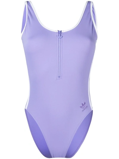 Adidas Originals Adidas Women's Originals Adicolor Classics Primeblue Swimsuit (plus Size) In Purple