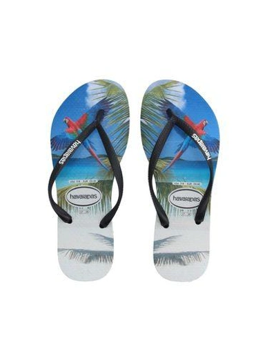Havaianas Toe Strap Sandals In Black