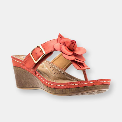 Gc Shoes Flora Sandal In Coral