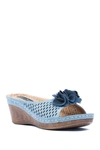 Gc Shoes Juliet Wedge Sandal Women's Shoes In Blue