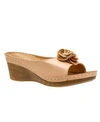 Gc Shoes Sydney Floral Platform Wedge Sandal In Blush