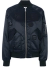 Versus Black Zayn Edition Bomber Jacket In Blue