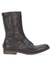 A Diciannoveventitre Rear Zip Boots In Black