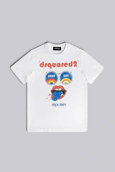 Dsquared2 Kids' T-shirt In Bianco