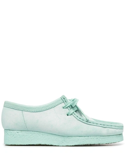 Clarks Originals Wallabee Suede Lace-up Shoes In Turquoise | ModeSens