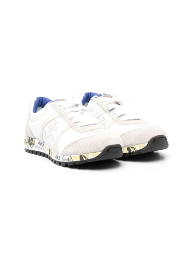 Premiata Kids' Lucy Low-top Sneakers In White