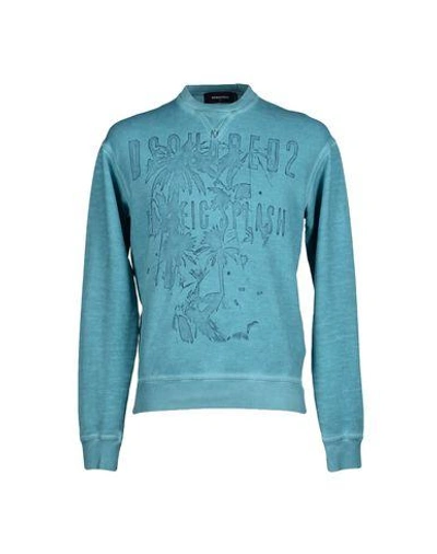 Dsquared2 Sweatshirt In Turquoise