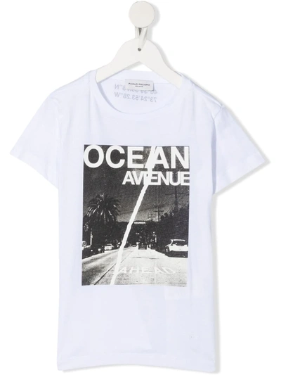 Paolo Pecora Teen Photograph-print Cotton T-shirt In White