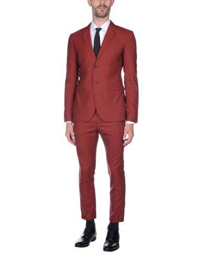 Marni Suits In Brick Red